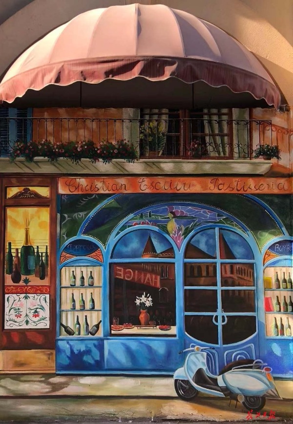 又多一處自拍網(wǎng)紅景點(diǎn)，中山大道80多幅大型彩色墻繪本月面世(圖2)