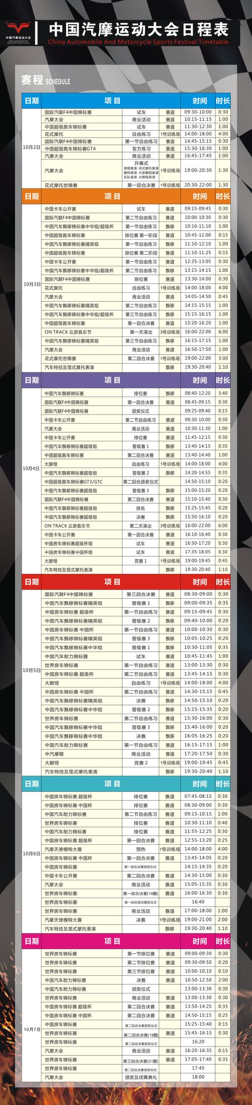 看頂級車手賽車、聽華晨宇唱歌、玩轉(zhuǎn)汽摩現(xiàn)場… 2018汽摩大會最強攻略出爐啦！(圖1)