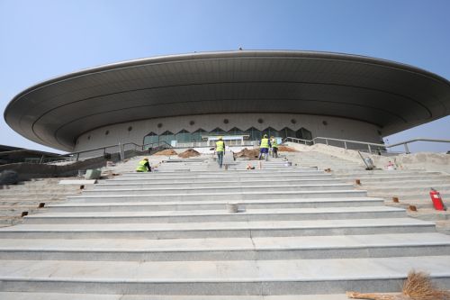 胡立山調(diào)研軍運(yùn)會(huì)主場(chǎng)館建設(shè)(圖4) 胡立山調(diào)研軍運(yùn)會(huì)主場(chǎng)館建設(shè)(圖4)